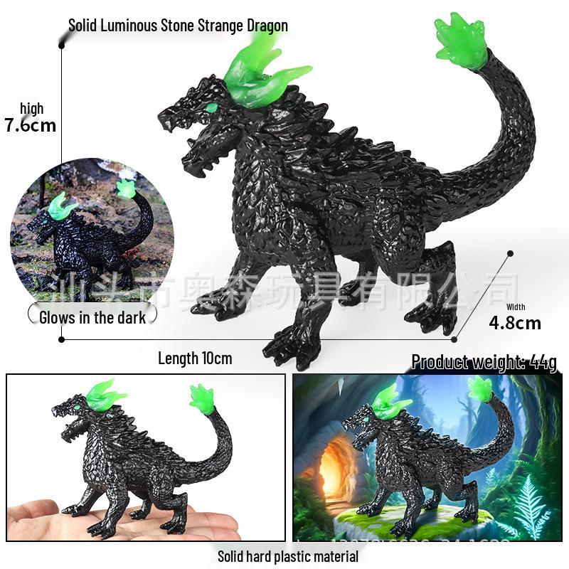Dinosaur & Dragon Plastic Toy Set: Mythical Animal Figures for Kids