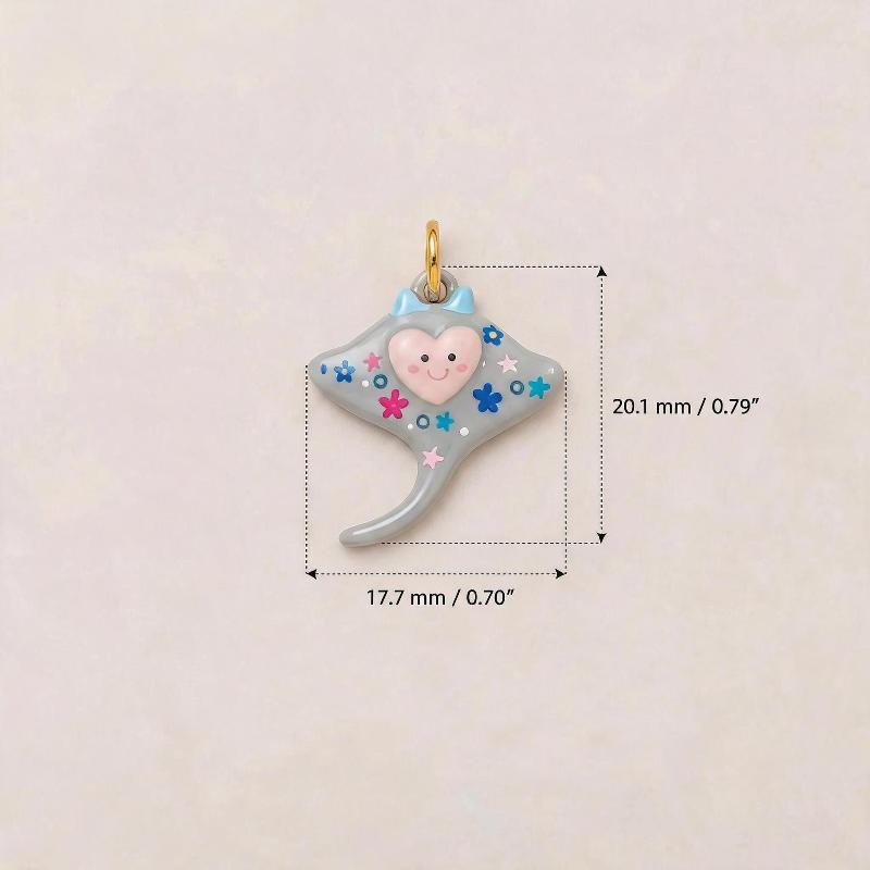 Cute Hand Painted Ceramic Animal Pendants Lovely Cartoon Designs Perfect For Diy Jewelry Making Necklace Bracelet Crafts