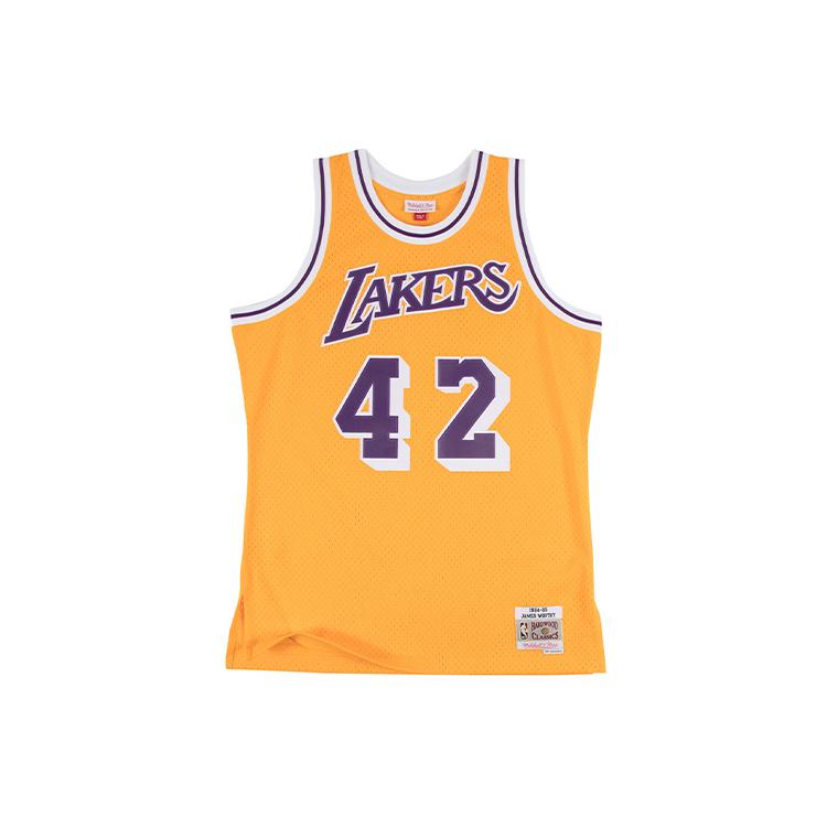 Mitchell Ness "NBA La Lakers 84-85 James Worthy" Swingman jersey vest top SMJYAC18090-LALLTGD84JWO