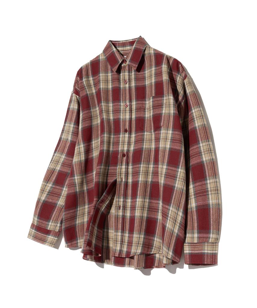 STANDARDERROR [2Pack] Long-Sleeve Check Shirt Package (15 Types) (B Type)