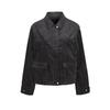 LESS Women's Fall Loose Fit Collared Jacket