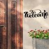 Металлический настенный знак WELCOME Art Decor | Декор для спальни | Домашний декор для дома и улицы Подарки Металлический настенный декор для сада и фермы
