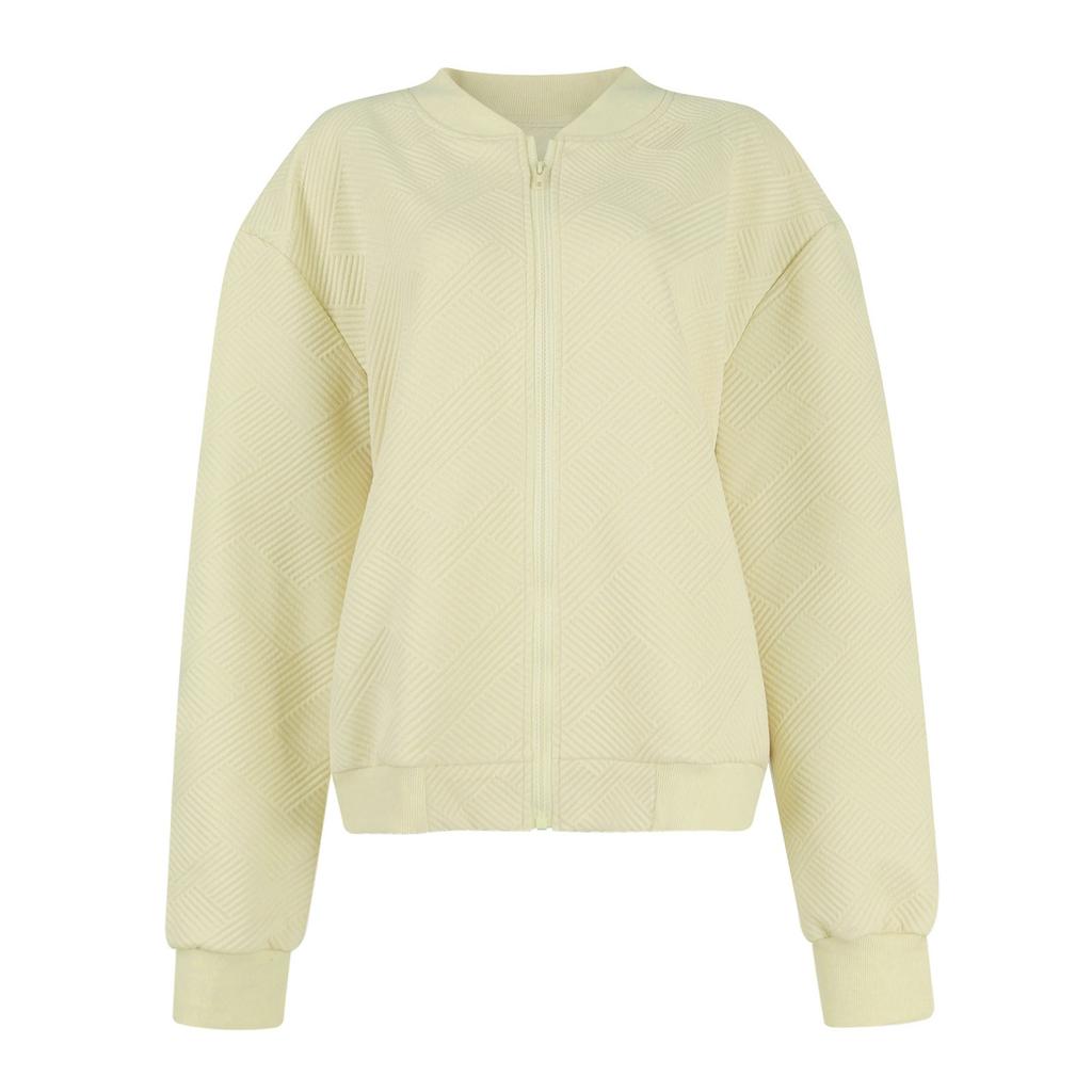 Womens Long Sleeve Zip Up Sweatshirts Jackets Full Zipper Lightweight Jacket Casual Loose Outwear Coat