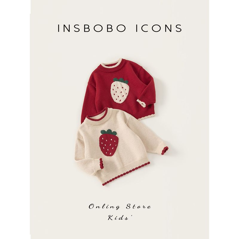 Insbobo Весенне-осенний модный свитер для девочки