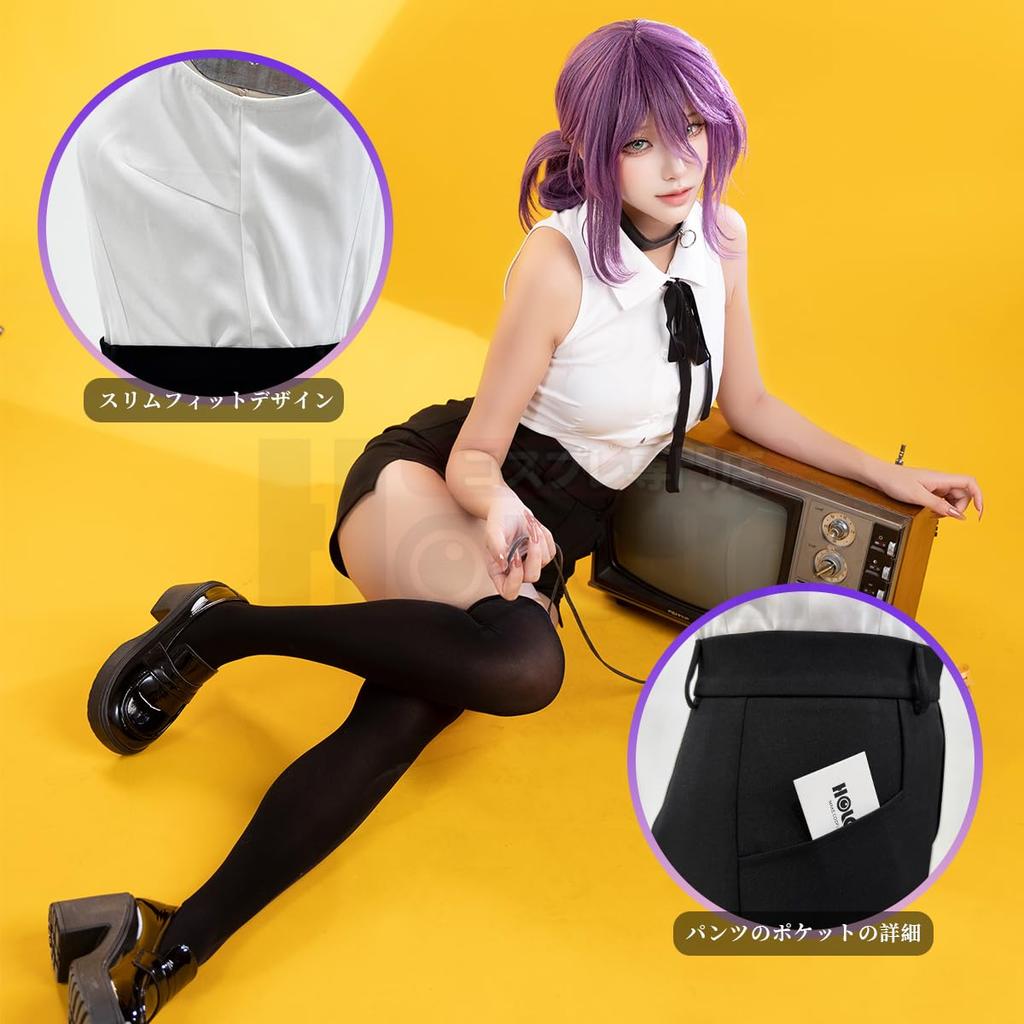 HOLOUN Человек-бензопила Резе Дьявол-бомба Косплей-костюм с париком, Сценический наряд, Платье, Рождество, Хэллоуин, Праздничный подарок