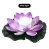 18 см светодиодный искусственный водонепроницаемый лотос плавающий пруд бассейн лампа молитва и желаний фонарь ландшафтный фонтан украшение