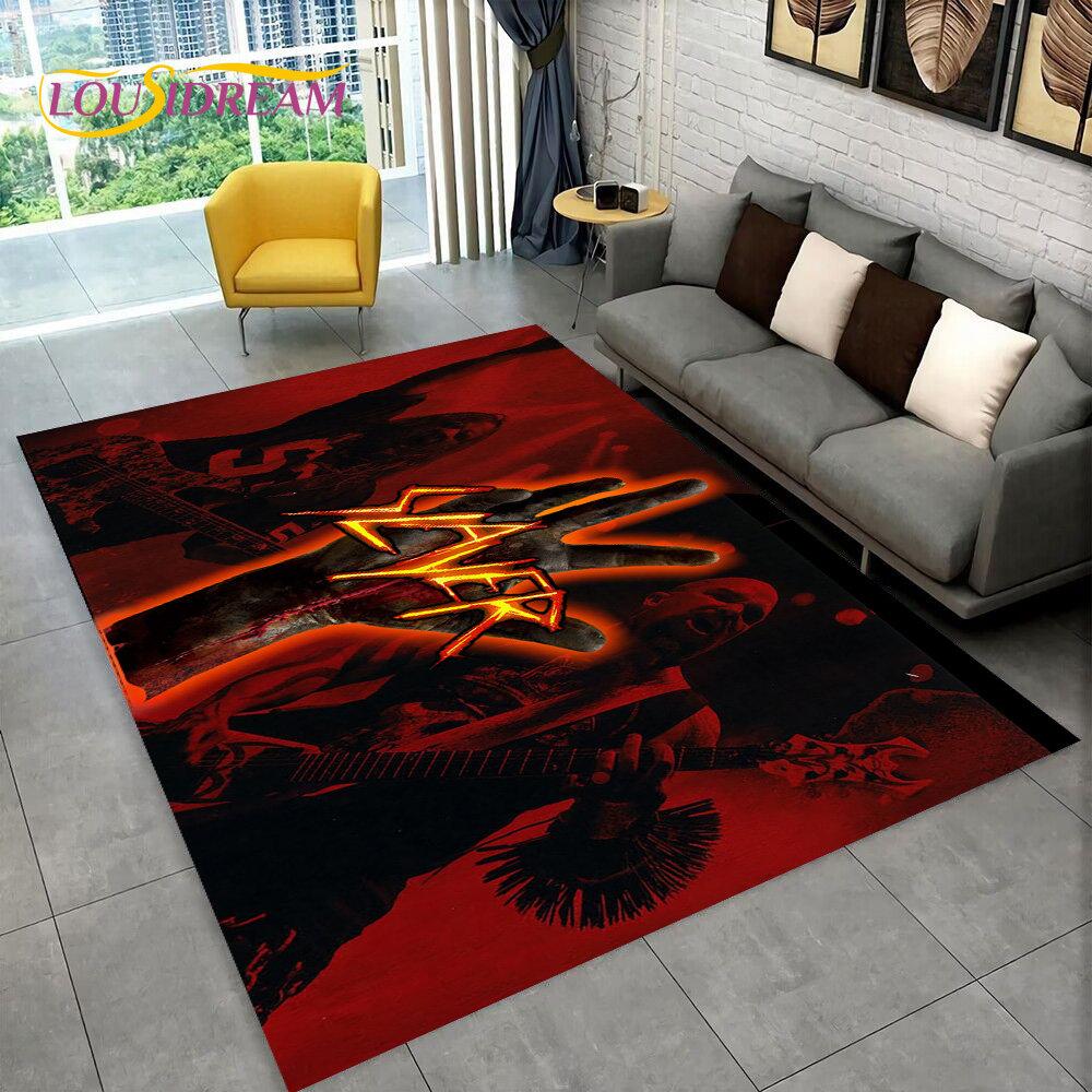 Slayer Heavy Metal Band Музыкальный коврик, коврик для дома, гостиной, спальни, дивана, коврик для двери, детский игровой нескользящий напольный коврик