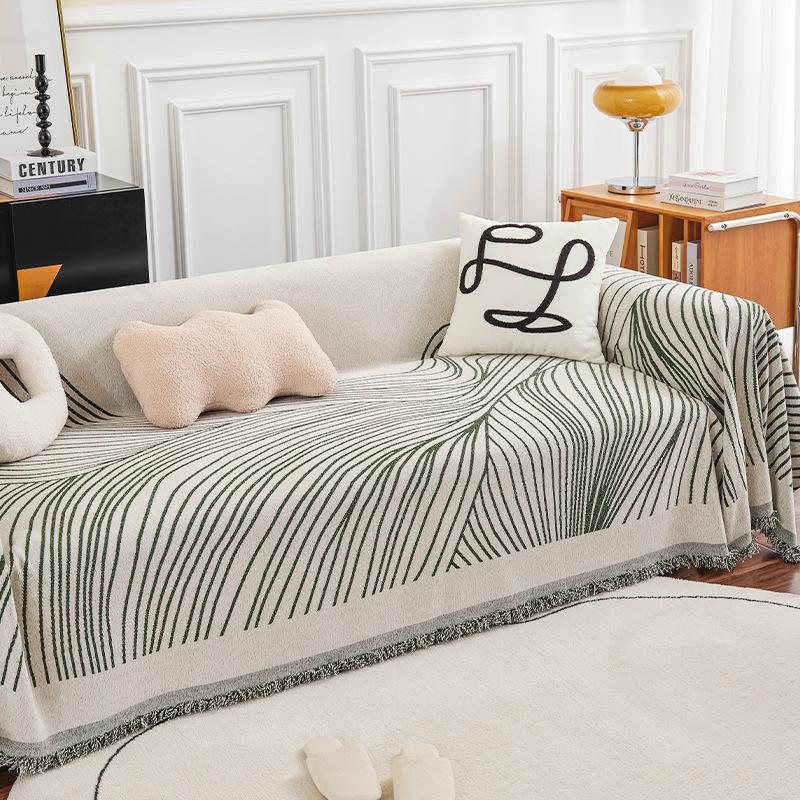 Линия синельного диванного полотенца, нескользящая ткань для диванной подушки, ткань с полным покрытием