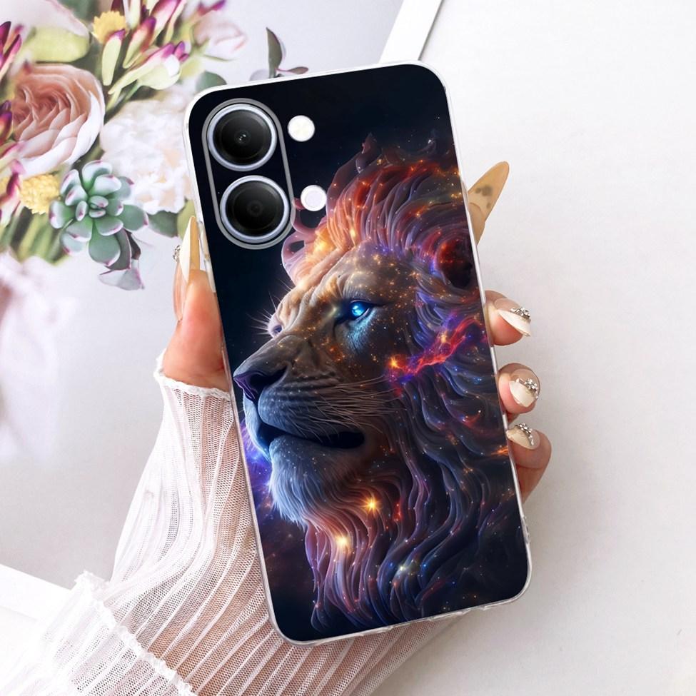 Чехол для телефона Vivo Y05, прозрачный, эстетичный, модный, с бабочкой, милым котиком, крутой, окрашенный, мягкий, для Y05 Vivo, корпус