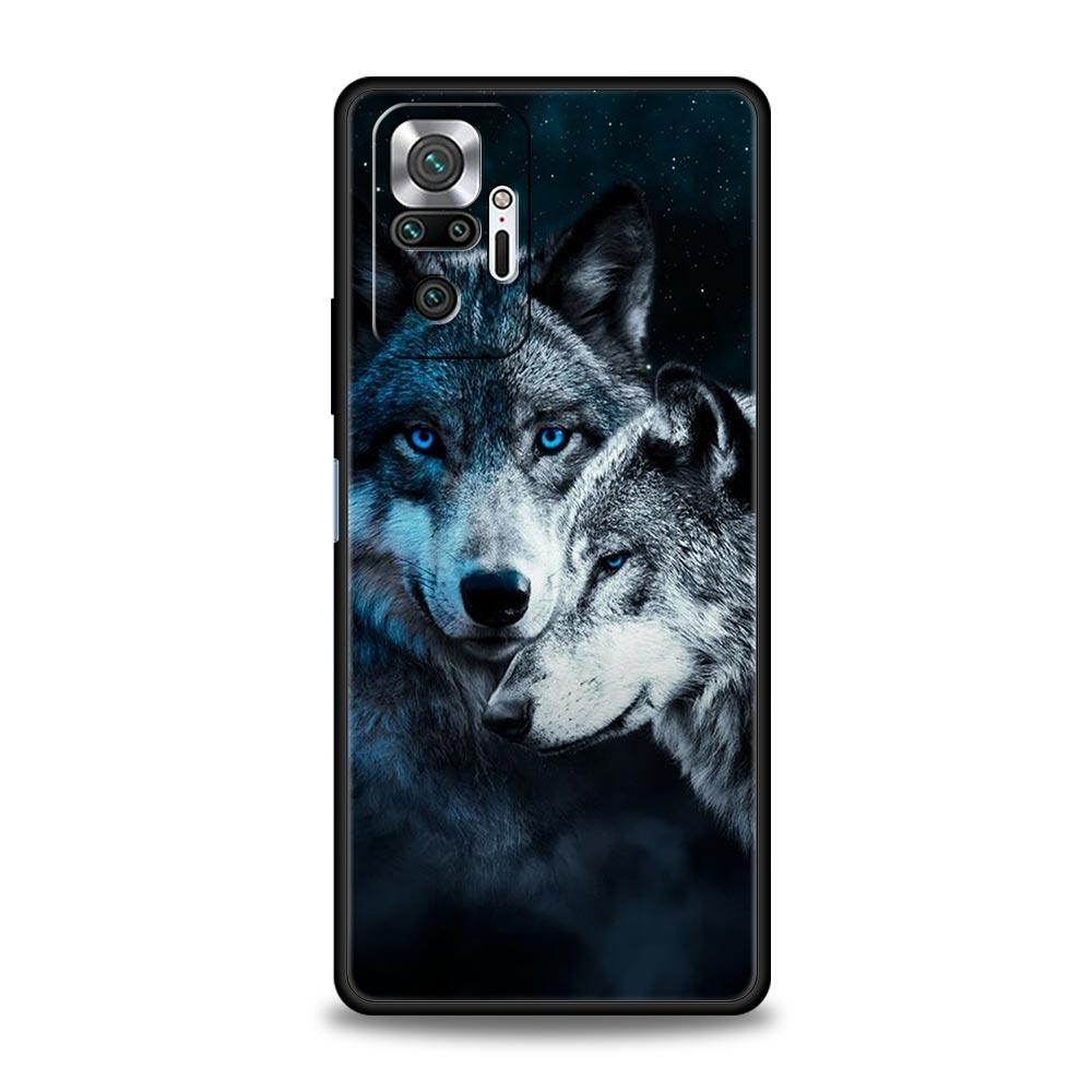 Чехол для телефона для Xiaomi Redmi Note 14 13 12 5G 9S 9 10 11 Pro Plus 4G 9T 14C 13C 12C 10C 9C 9A Мягкая крышка Волк