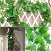 16/24 шт. пластиковые искусственные листья плюща растения лозы висят для домашнего сада свадебные украшения
