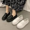 WTEMPO Women's Flat Shoes Elegant Temperament Soft Sole Round Toe Flat Heel Thick Sole Breathable Non Slip Comfortable Spring and Autumn Single Shoes