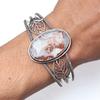 Design Jasper Gemstone Handmade Silver Jewelry Cuff Bracelets 7''Adjustable