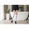 White Bow Calf Socks Stockings Summer Lolita Lolita Socks Women's Medium Tube Socks Jk Jacquard Love Tube Socks
