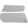 Car Sun Visor Cover Pair Gray, Leather Sun Visor Replacement Cover for Chevy Tahoe Suburban Yukon 1995-1999,(Skin Only)