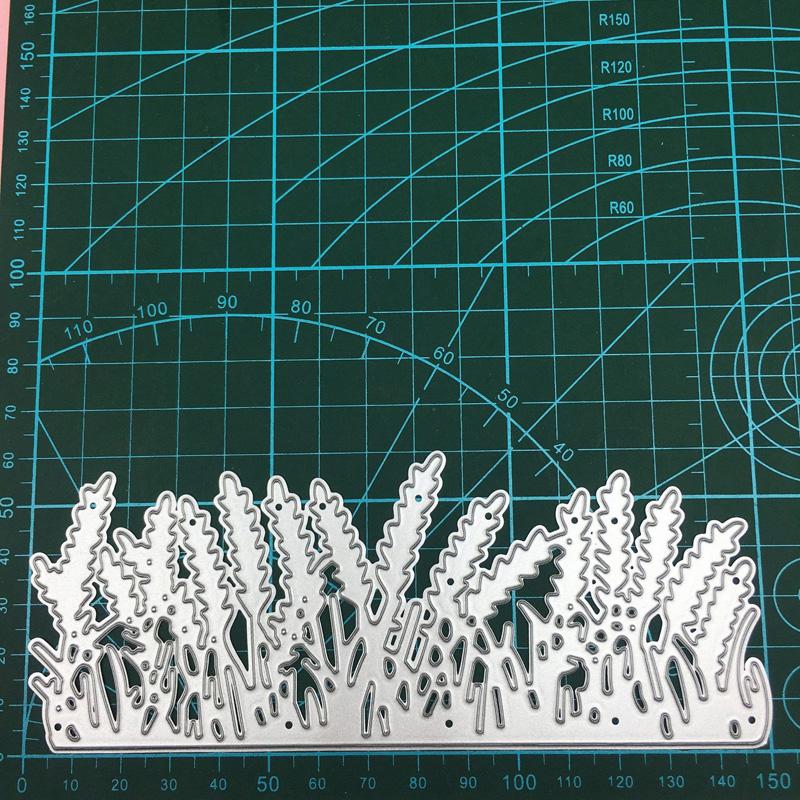 Собачий хвост, дизайн травы, металлический трафарет для резки DIY, альбом для скрапбукинга, фототиснение, бумажная карта, ремесленный декор