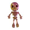 Halloween Desktop Decorations 3D Printed Cute Skeleton Figurine, Articulated Decor, Finished Models Ornament with Movable Joints for Home Party Decor
