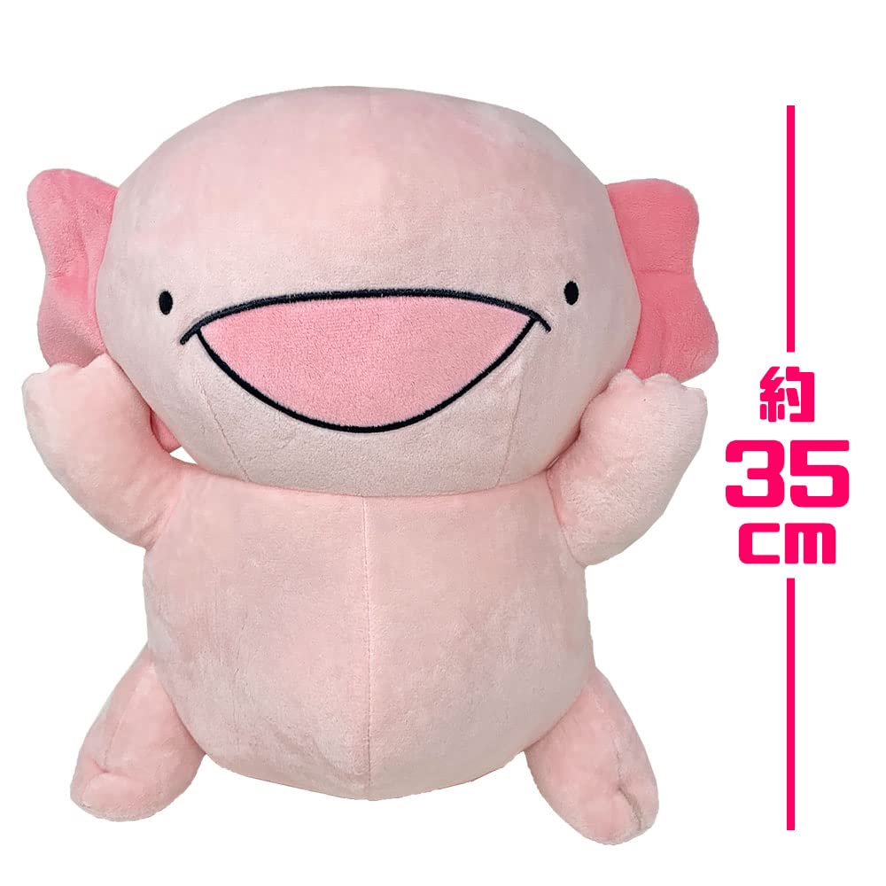 Karameru Axolotl Banzai Big Plush Approximately 28 X 18 X Official Explosively Popular On Social Media Toy, 35cm, Merchandise,