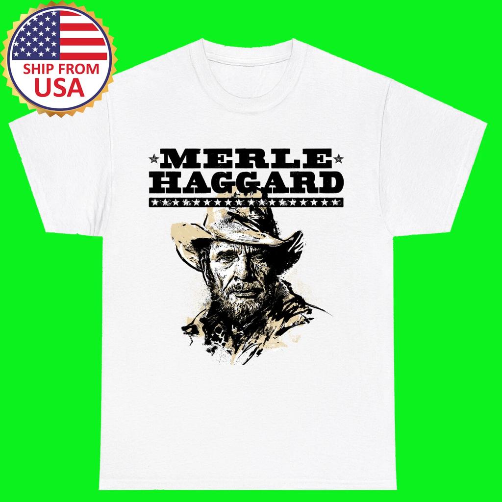 Merle Haggard Old White Size S - 5XL