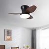 Household Frequency Conversion Ceiling Fan Light Kitchen Bedroom 3 Colors Light Adjustable Electric Ceiling Fan Lamp
