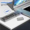 ABUO-Съемный корпус для M.2 NVMe SSD, внешний адаптер M.2 на Type-A USB3.2, кейс для NVMe SSD, аксессуары для ноутбука, прозрачный черный