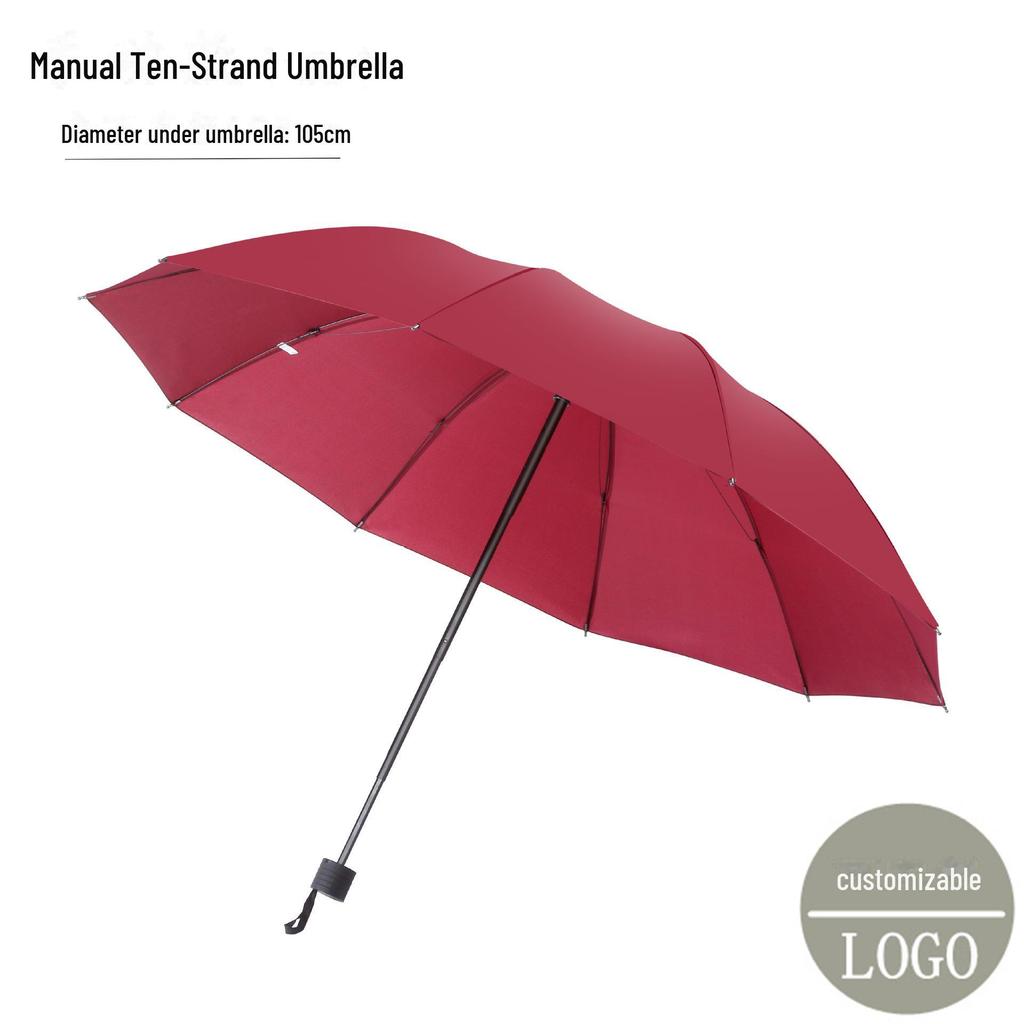 UV Protective Black Folding Sun Umbrella - Anti-Ultraviolet Women's Sunshade with Custom Logo