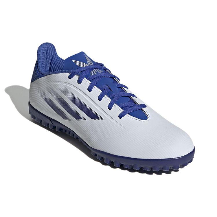 adidas X Speedflow 4 Круглый носок Шнуровка TF (Резиновые шипы) Жесткий грунт Искусственная трава Прочные футбольные бутсы Унисекс Футбольные бутсы Белые Синие GW7531