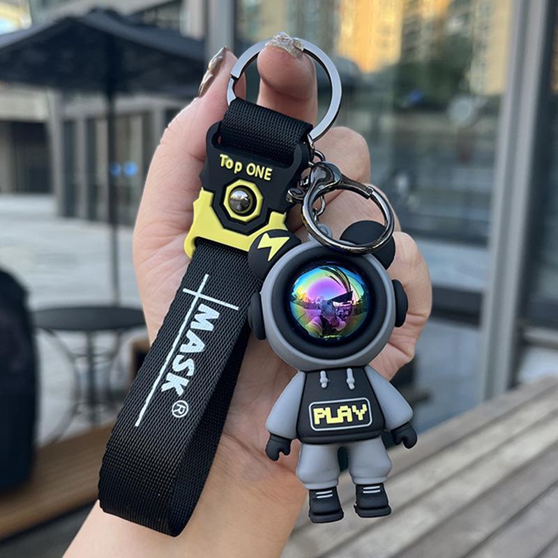 Брелок для ключей Lightning Bear Couples - мультяшный кулон для мужчин и женщин, подвеска для школьного ранца, автомобильный аксессуар