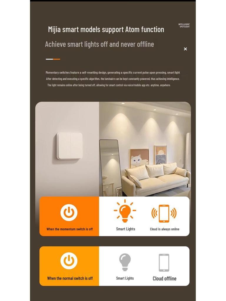 Smart Dimming & Color-Changing LED Recessed Spotlight for Anti-Glare Villa Wall