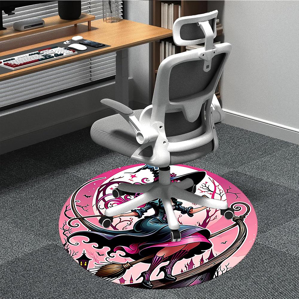 1pc Witch, Broomstick Chair Carpet for Office, Non-slip, Soft and Durable Leisure Rug, Perfect for Office, Living Room yy251103144