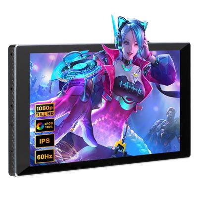 7-дюймовый портативный монитор сенсорный мини-монитор IPS 1080P ЖК-дисплей второй экран маленький USB C HDMI для игр и легкий экран, (1920x1080) 60 Гц,