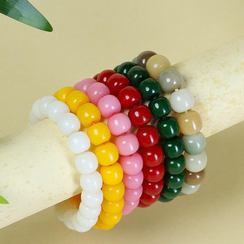 Wholesale New Style Simple Bodhi Root Prayer Beads Bracelet, Scenic Spot Same Style, Old-Shape Beads, Fresh and Elegant Minimalist Hand Jewelry