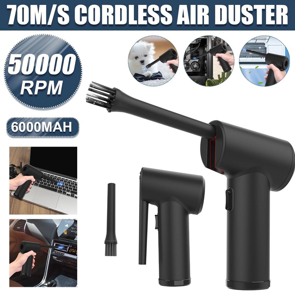 50000RPM Rechargeable Cordless Computer Cleaner Electric High Pressure Air Duster Blower Keyboard Laptop Camera PC Cleaning Tool DC 5V