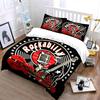 Rockabilly Music Retro Design Bedding Duvet Cover Set Duvet Cover Pillowcases  (1*Duvet Cover 2*Pillowcases, without duvet insert)