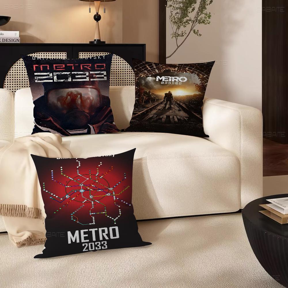 M-Metro 2033 Аниме Видеоигра Наволочка Мультяшный Подарок Чехол для Подушки Спальня Дом Диван Стул Сиденье Декор Наволочка