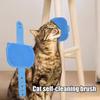 Cat Self Groomer for Table Leg Adjustable Corner Cat Face Itch Scratching Brush Silicone Self Massage Comb for Indoor Long And Short Haired Cats