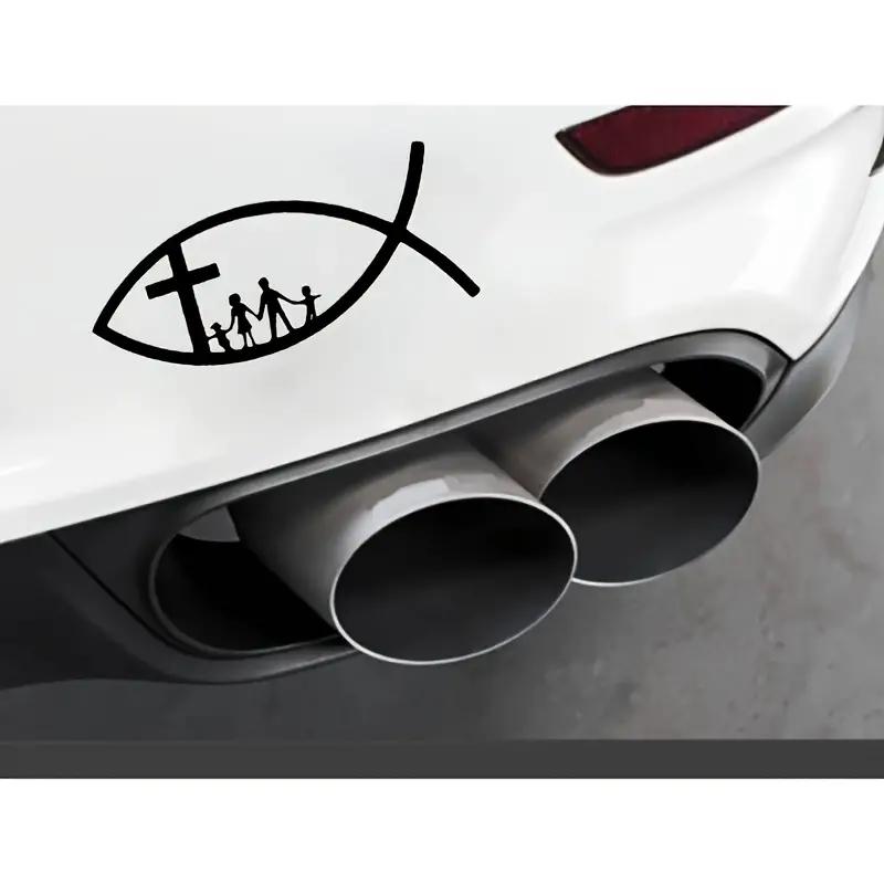 JT01 # наклейки для автомобиля, христианская рыба, Иисус, семейный крест, церковные декоративные наклейки