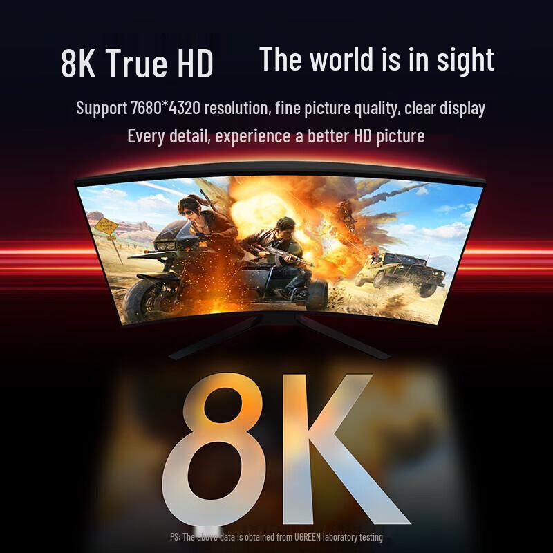 Кабель UGREEN DisplayPort 1.4 - 8K/4K UHD, 240 Гц