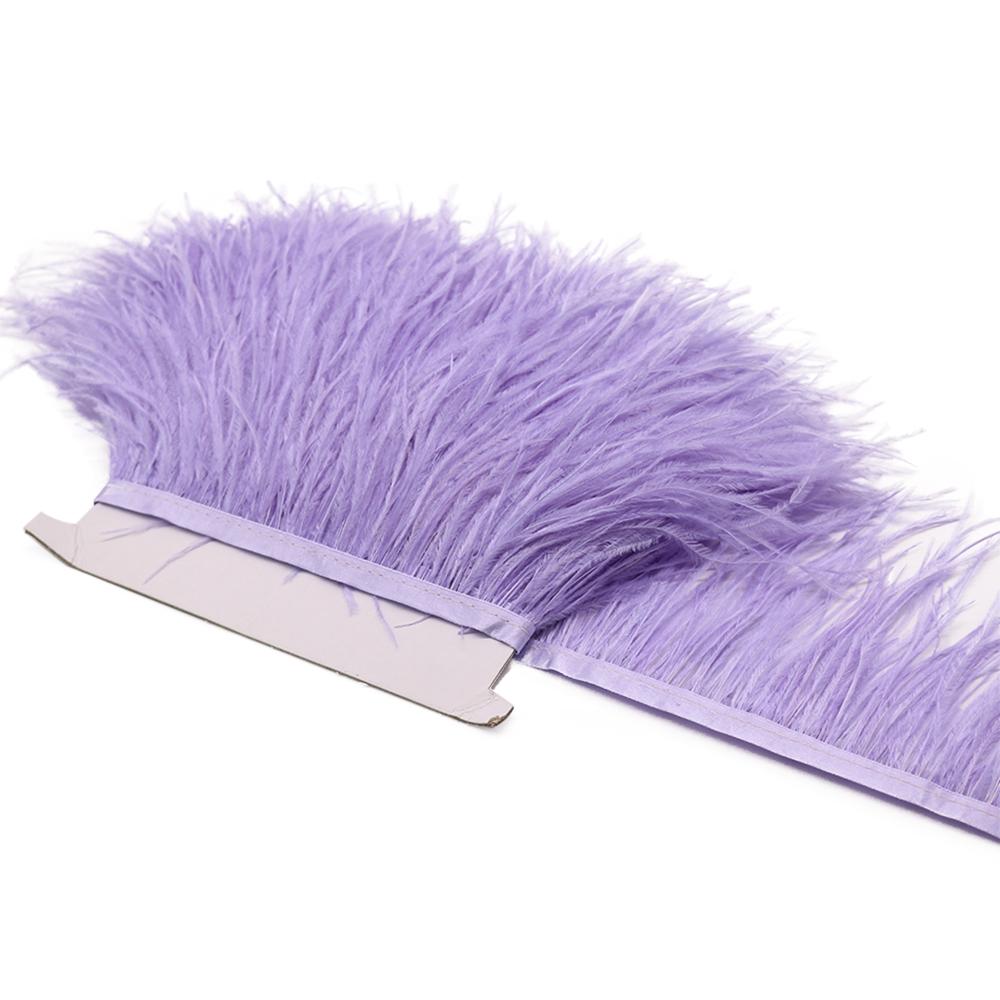 Feather1M Натуральное Пушистое Оперение Страуса Отделка Белое Черное Перо Страуса для DIY Поделок Лента Свадебное платье Шитье Одежда Декор 8-10см