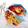 Disney Lion King, Simba Themed automatic opening and closing folding umbrella, portable - durable, 8-rib umbrella frame, very suitable for b
