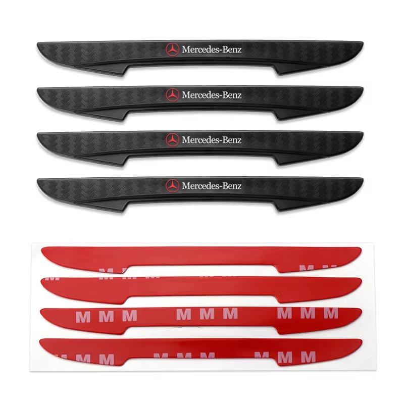 CRF1 4pcs Car Door Protector Bumper Stickers Auto Anti Collision Strips Rubber For Mercedes Benz B/C/E/S class Interior Mouldings FZ