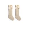 Children Girls Bow Knee High Fishnet Socks Baby Toddler Bowknot Tube Socks Kid Hollow Out Sock for 0-3Y