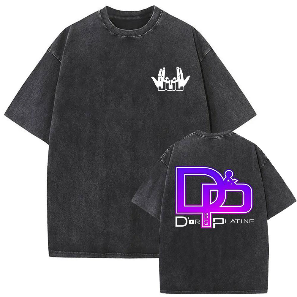 2026 Hot Sale Love Jul 2025 Merch Washed Vintage T-shirt Men Women Fashion Rap Pop Music Streetwear Man Hip Hop Oversized Short Sleeve Tshirt