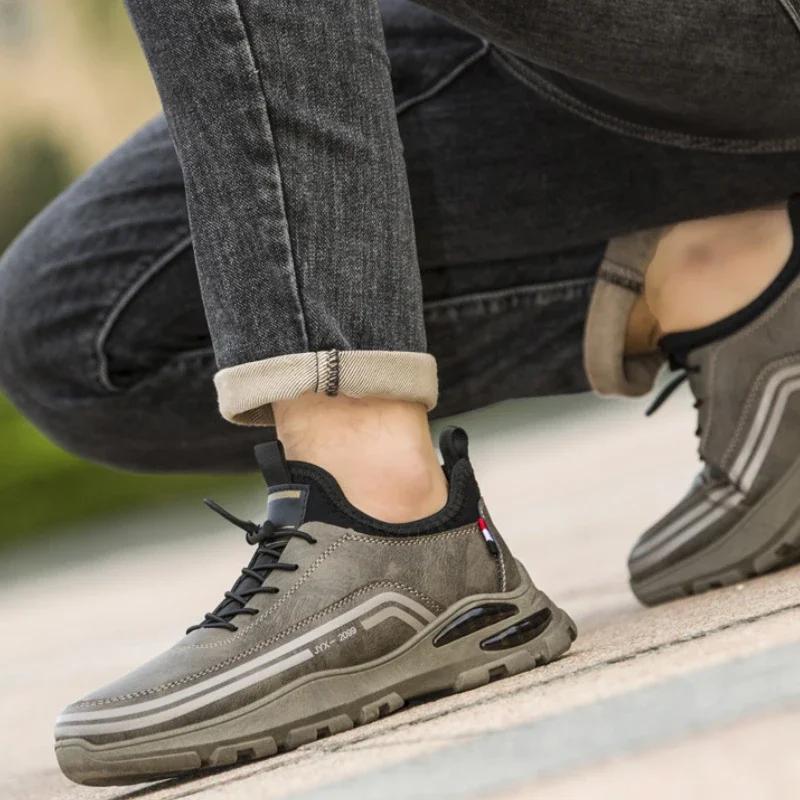 Мужские кроссовки из вулканизированной кожи на шнуровке черного цвета из искусственной кожи, модные теплые кроссовки, повседневные теплые туфли на плоской подошве, зимняя обувь для бега на открытом воздухе, спортивная обувь