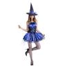 Halloween Adult Sexy Skirt Purple Witch Cosplay Stage Show Costume Real Shot