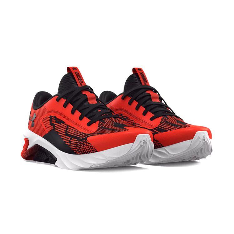 Under Armour Charged Scramjet 4 GS Phoenix Fire Kids Sneakers Red Halo-Grey 3024208-600
