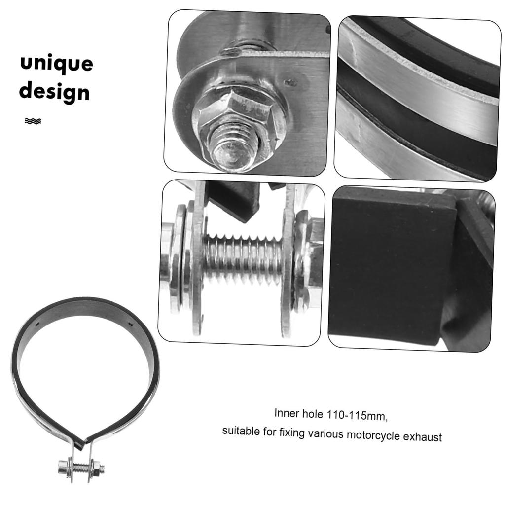OSALADI Exhaust Pipe Retention Ring Clamp Muffler Sleeve Coupler Bolt Band Exhaust Band Hanger