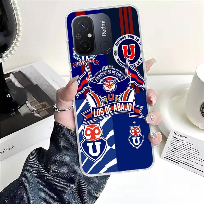 De Chile U-University Logo For Xiaomi Redmi 13C 13 12C 12 14C Phone Case 10 10A 10C 9 9A 9C 9T 8A 8 7A 7 6A 6 Pro K70 K60 K40 K2