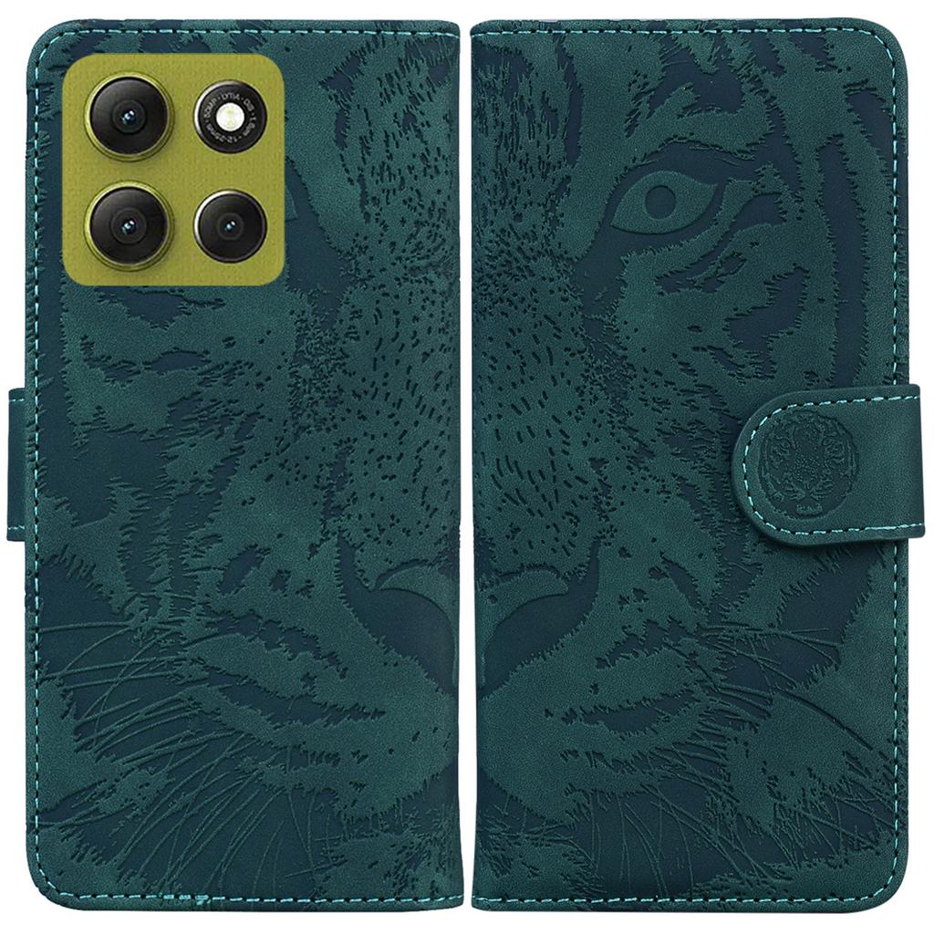 Для Motorola Moto G86 5G Чехол Кожаный кошелек с тиснением тигра Чехол для телефона