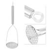 Thickened Stainless Steel Potato Masher Household Sweet Potato Fruit Baby Food  Supplement Masher